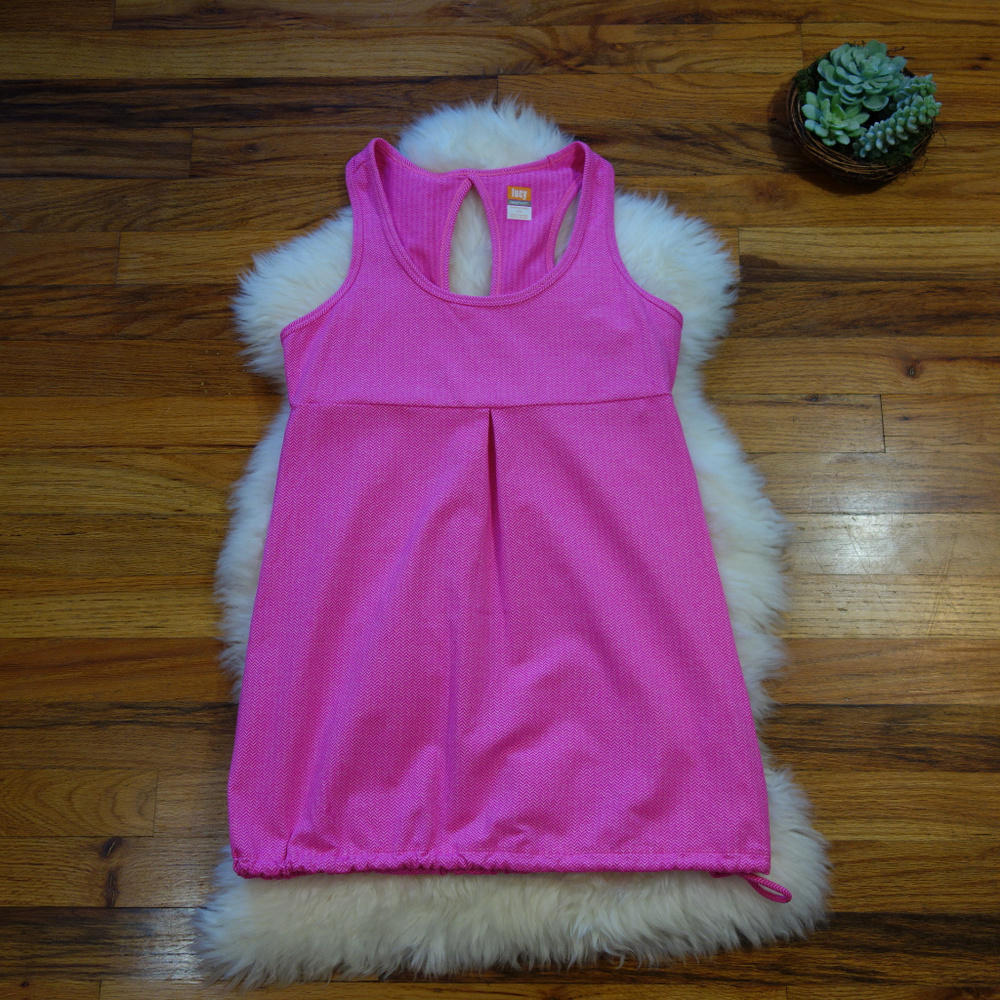 Lucy Zen Seeker Tunic Yoga Top Pink Medium